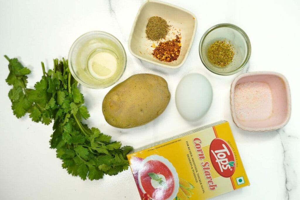 air fryer potato egg snacks ingredients