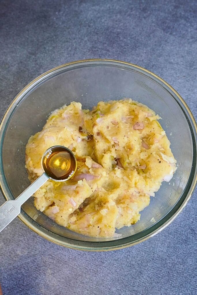 aloo bharta in air fryer add mustard oil