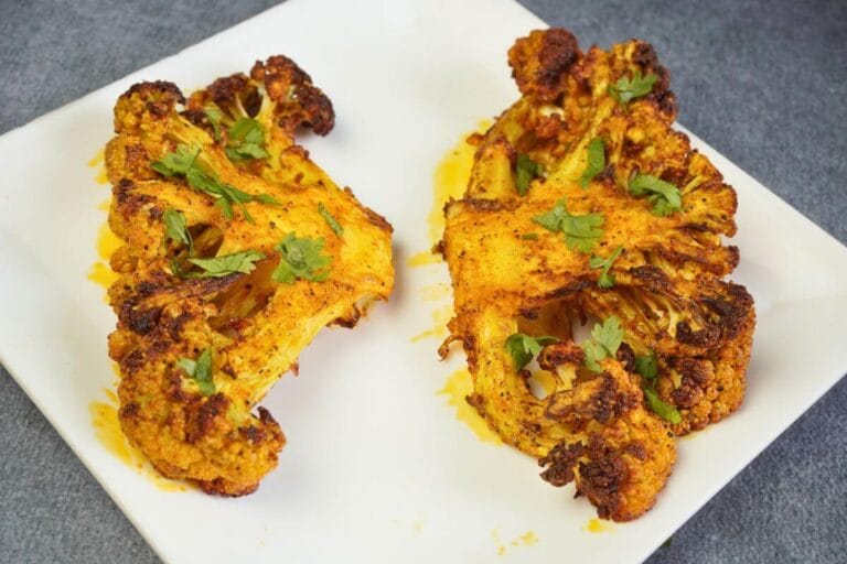 caauliflower steak in air fryer featured image