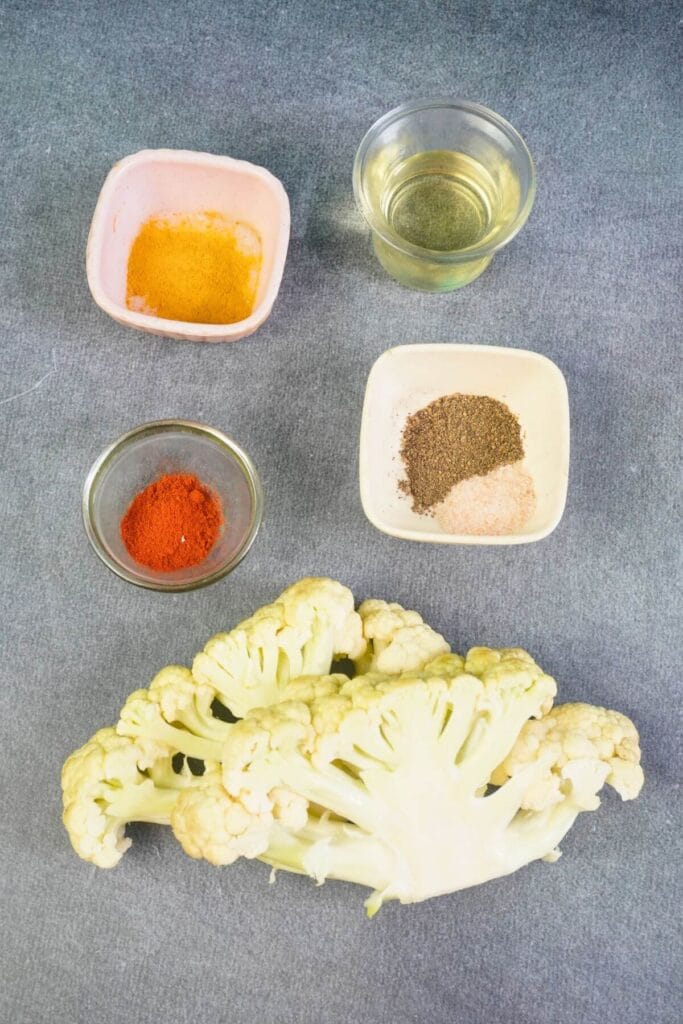 cauliflower steak in air fryer ingredients