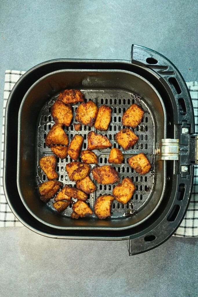 chicken chunks in airfryer cooked