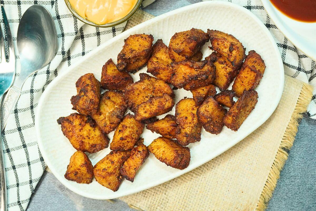 chicken chunks in airfryer feature image