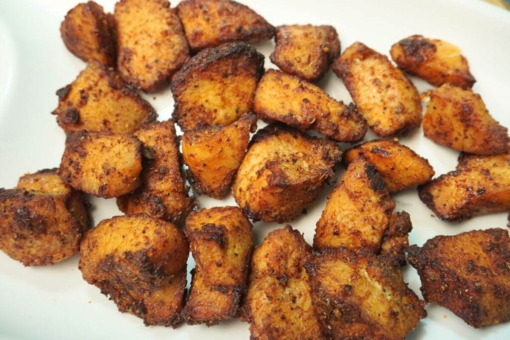 chicken chunks in airfryer final cooked
