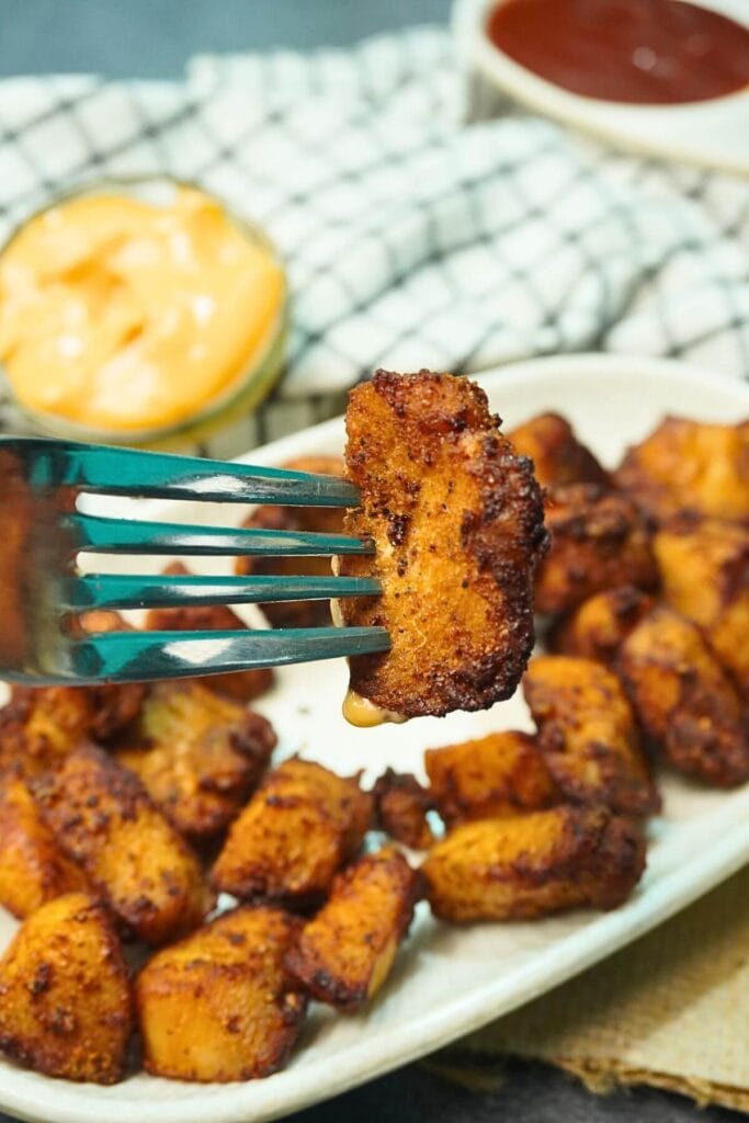 chicken chunks in airfryer serving