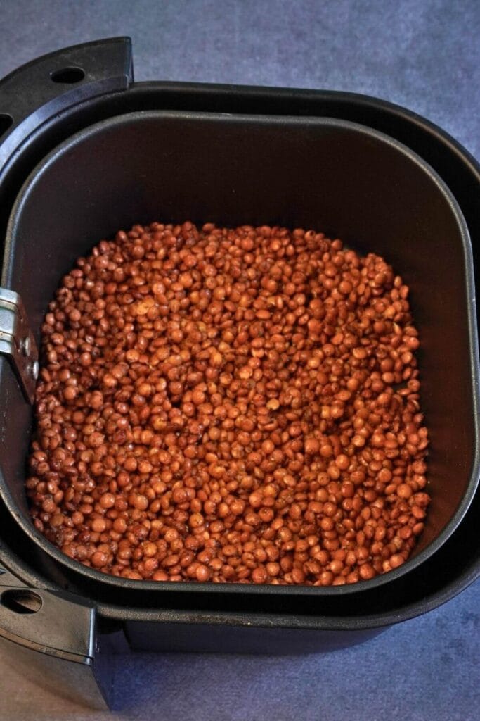 crispy lentils air fryer add basket