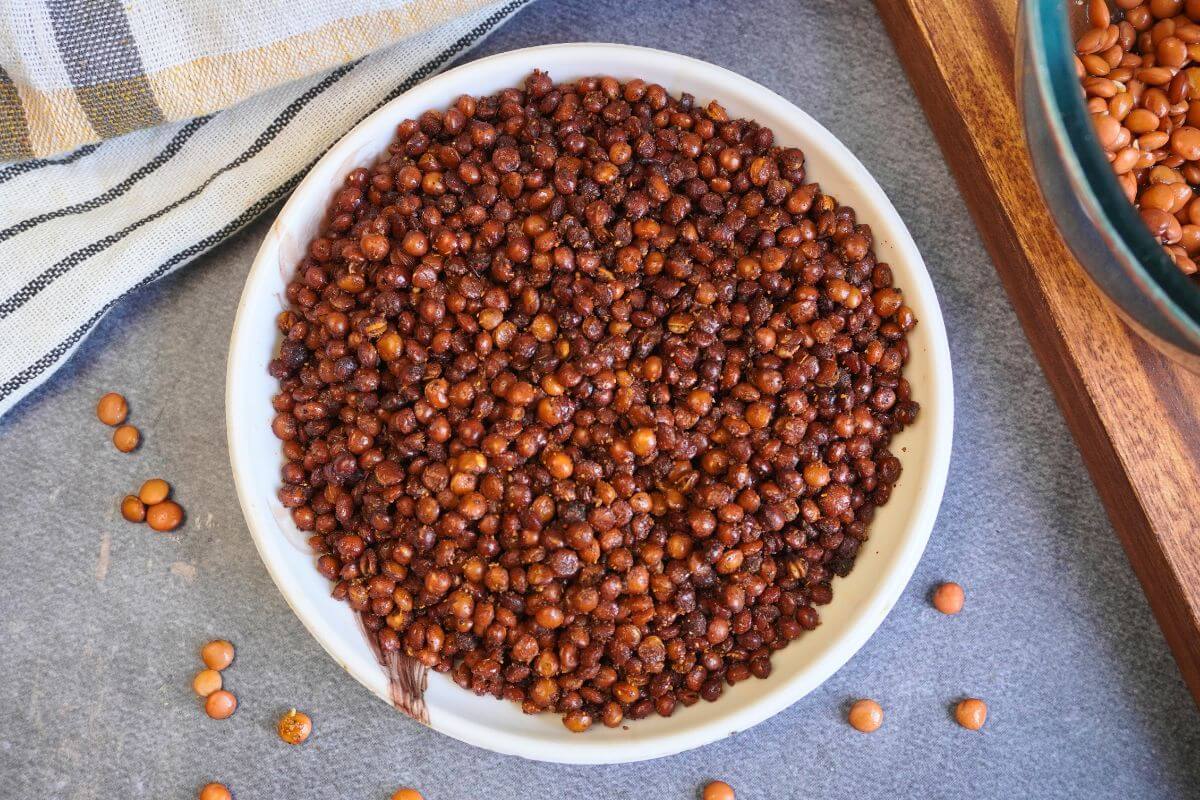 crispy lentils air fryer final