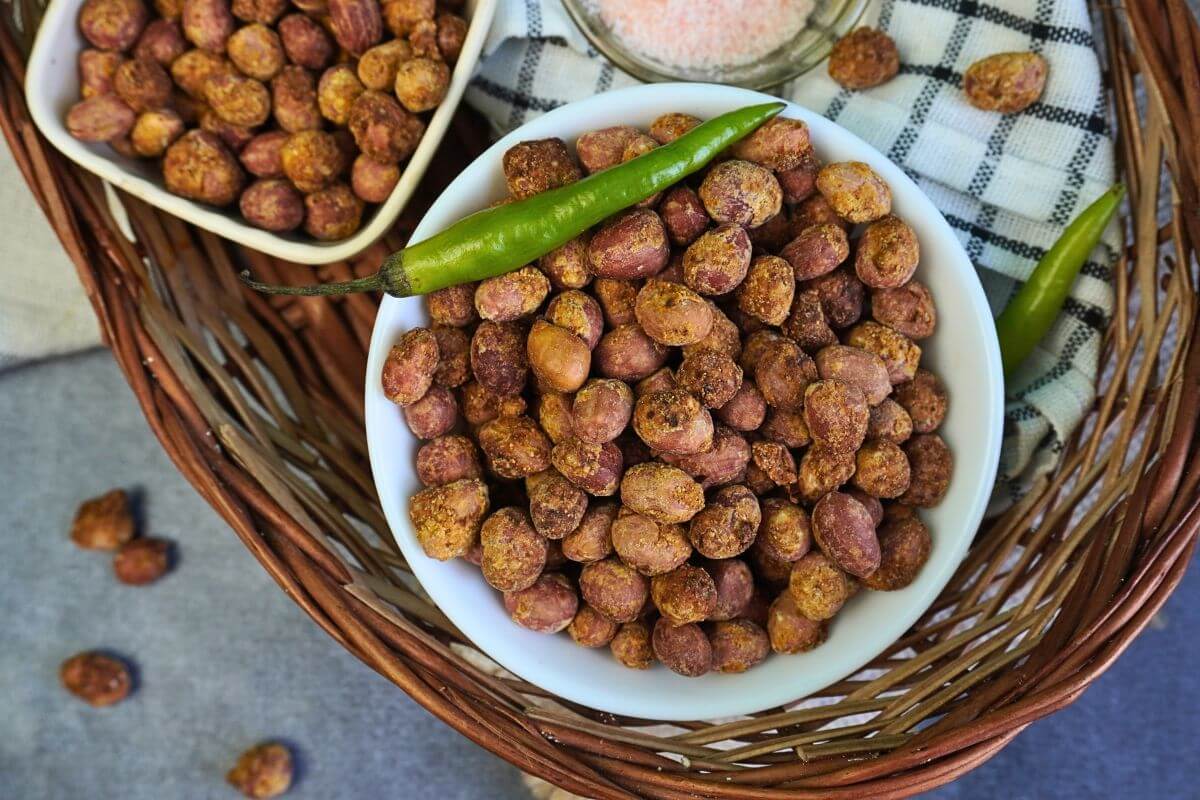 masala peanuts in airfryer feature image