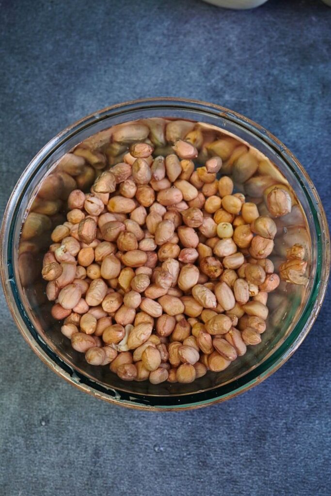 masala peanuts in airfryer soak in water