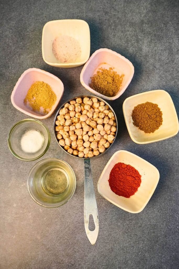 roasted chickpeas air fryer Recipe ingredients