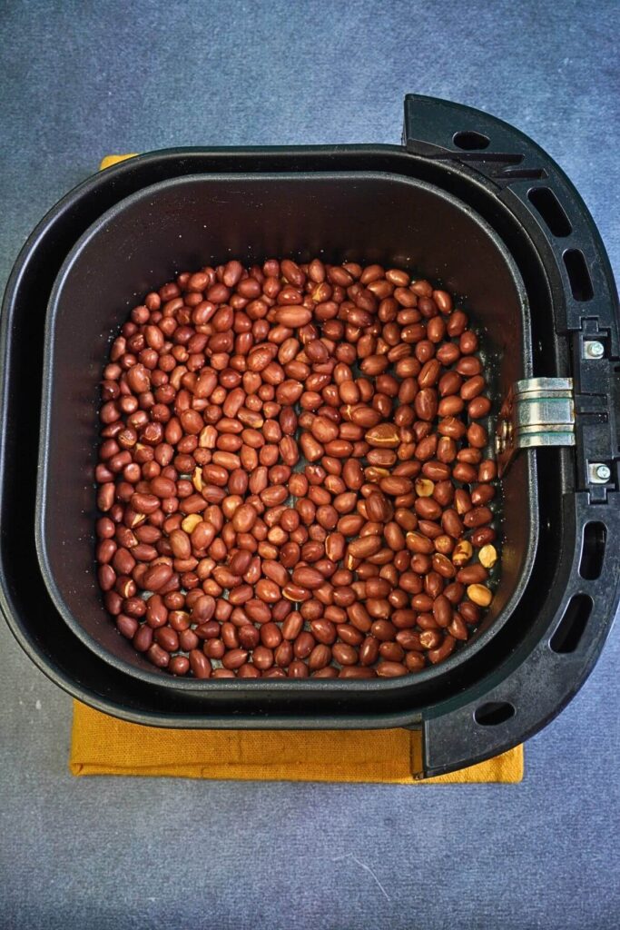 roast peanuts in airfryer cooked