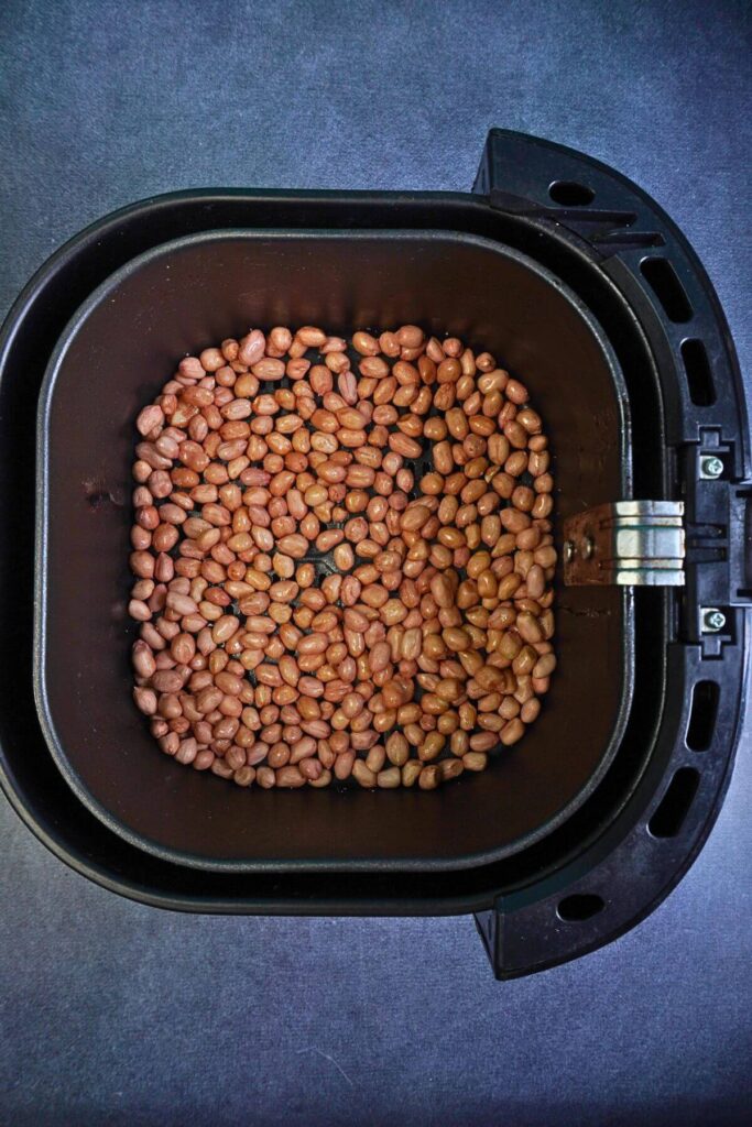 roast peanuts in airfryer add salt oil