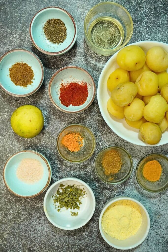 tandoori potatoes in airfryer ingredients
